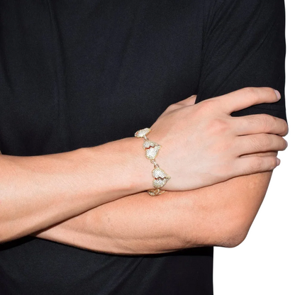 Iced Out Broken Heart Luxury Bracelet