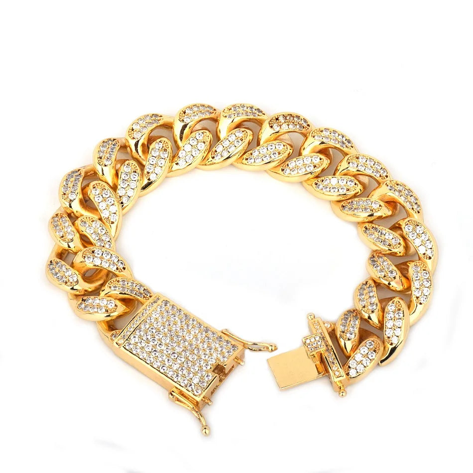 Iced Out Luxury Shine Cuban Link Bracelet // 20MM