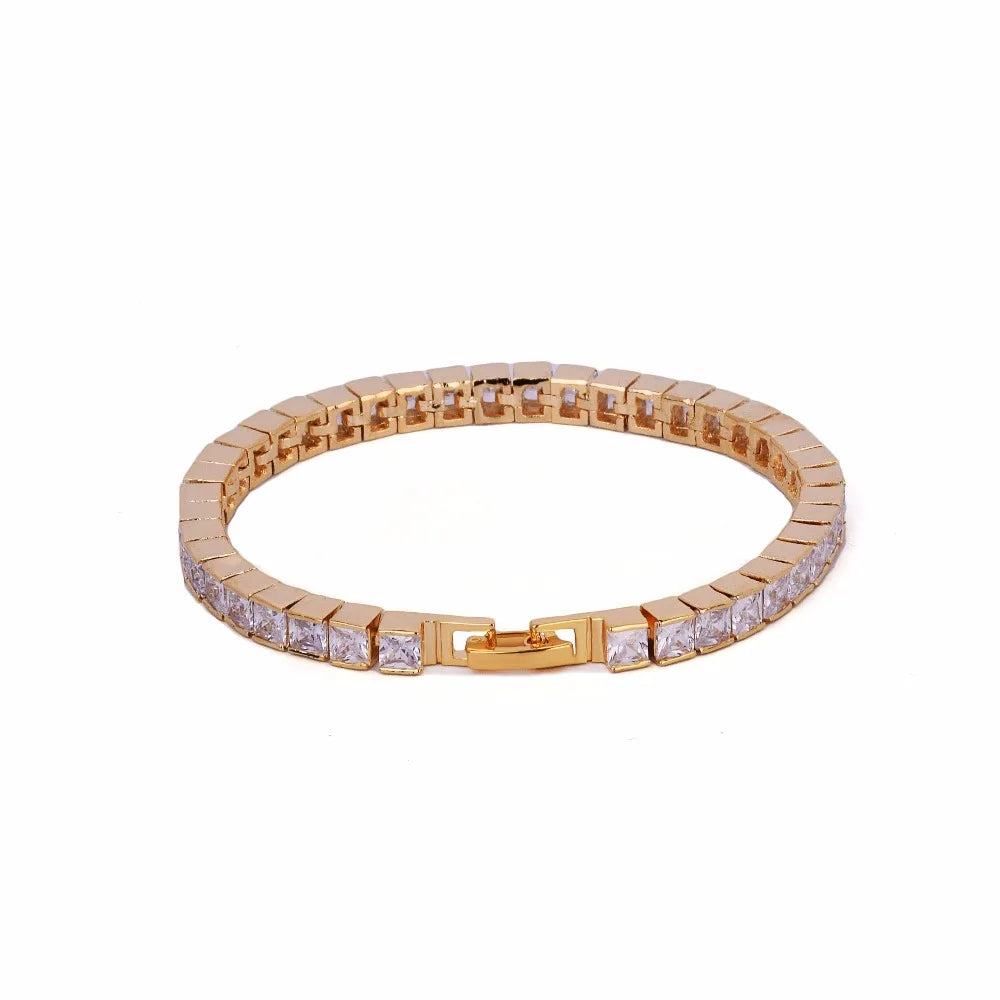 Iced Out Princess-cut Baguette Tennis Bracelet // 5MM