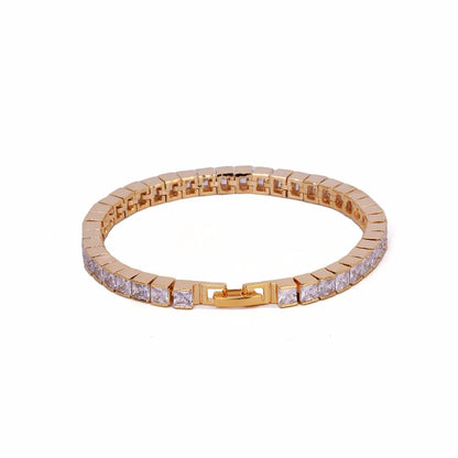 Iced Out Princess-cut Baguette Tennis Bracelet // 5MM