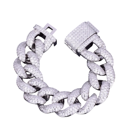 Iced Out Miami Cuban Link Bracelet // 23MM