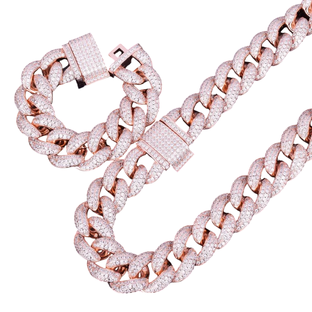 Urban Royalty Cuban Link Bracelet & Necklace Set