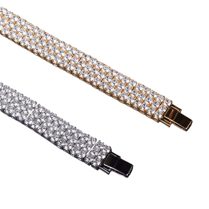 Iced Out Tripe Luxury CZ Tennis Bracelet // 14MM