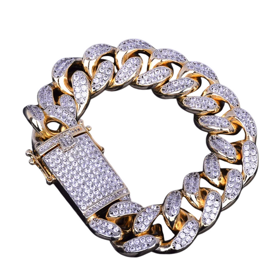 Iced Out Luxury Shine Cuban Link Bracelet // 20MM
