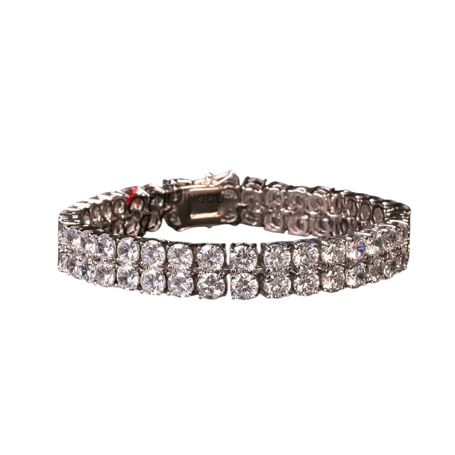 Iced Out Dual Luxury CZ Tennis Bracelet // 6MM
