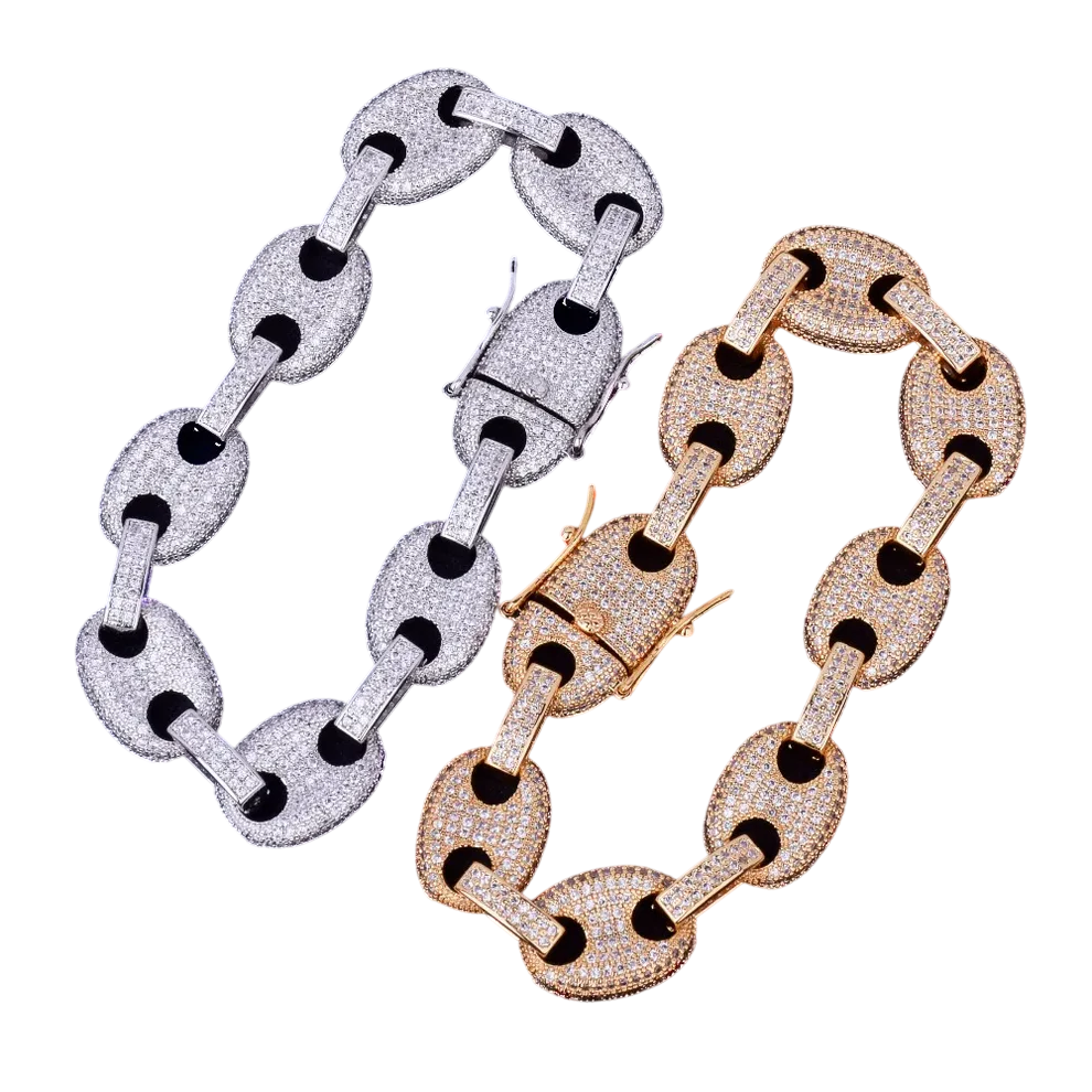 Iced Out Luxury Cuban Link Bracelet // 14MM