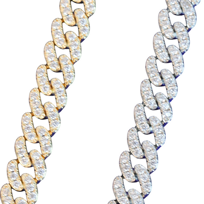 Iced Out Twisted Elegance Cuban Link Bracelet // 10MM
