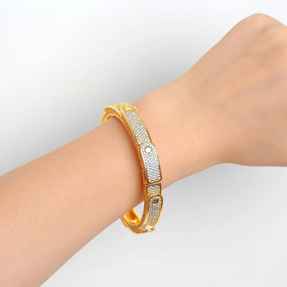 Iced Out Irregular Geometric Shine Bracelet