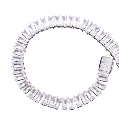 Iced Out Hip Hop Baguette Bracelet // 14MM