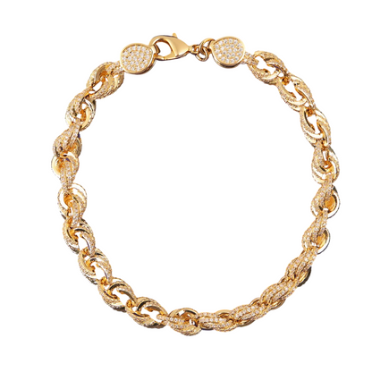 Iced Out Twisted Luxury Rope Bracelet // 9MM