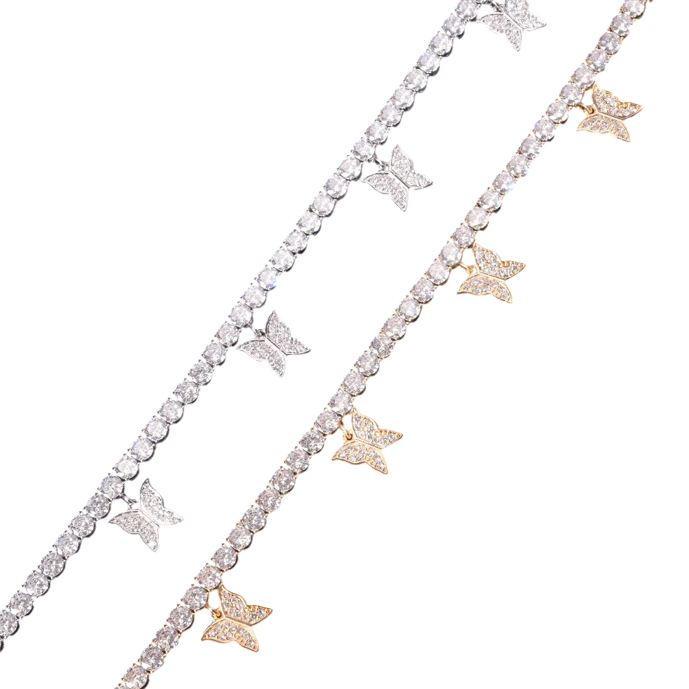 Butterfly Elegance Adjustable Tennis Bracelet