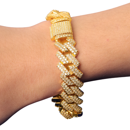 Iced Out Miami Cuban Link Bracelet // 14MM