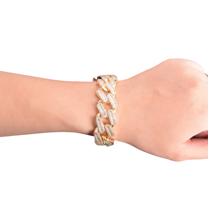 Iced Out Baguette Miami Cuban Link Bracelet // 20MM