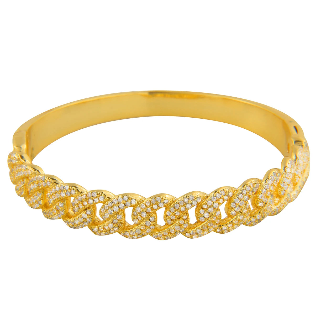 Iced Front Hybrid Cuban Bracelet