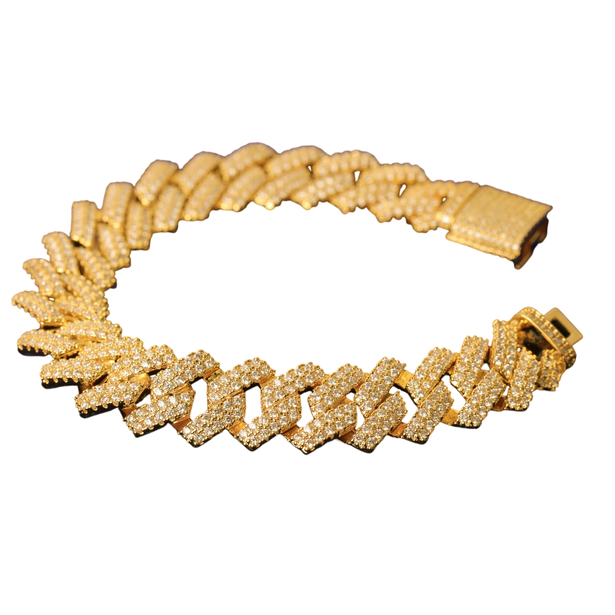 Iced Out Miami Cuban Link Bracelet // 14MM
