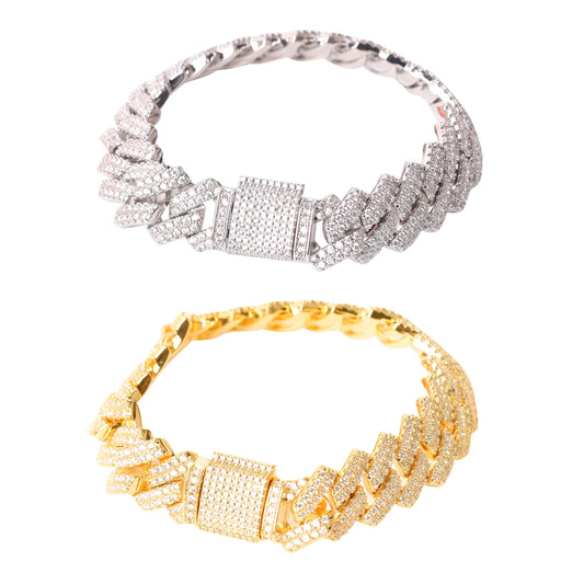 Iced Out Miami Cuban Link Bracelet // 14MM