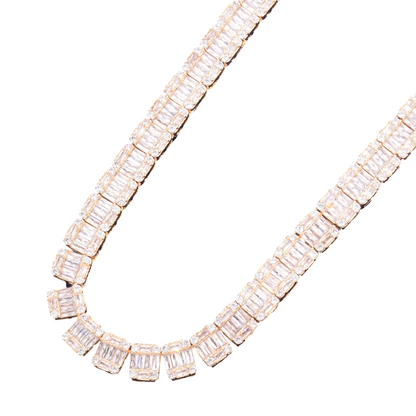 Iced Out Hip Hop Baguette Tennis Bracelet // 9MM