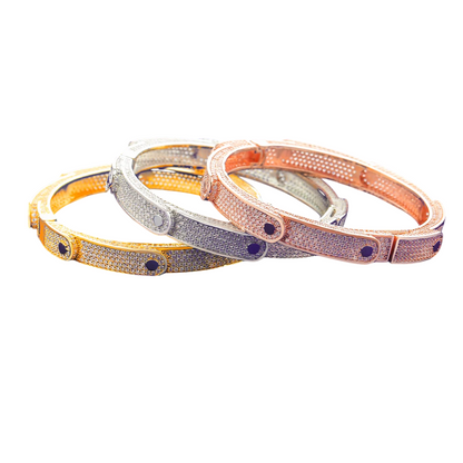 Iced Out Irregular Geometric Shine Bracelet