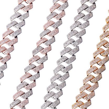 Iced Out Gold Authority Baguette Pave Set Cuban Bracelet