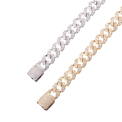 Iced Out Miami Cuban Link Bracelet // 10MM