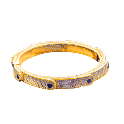 Iced Out Screw Motif Bracelet // 9mm