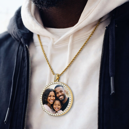 2x2 Inch XL Custom Photo Pendant