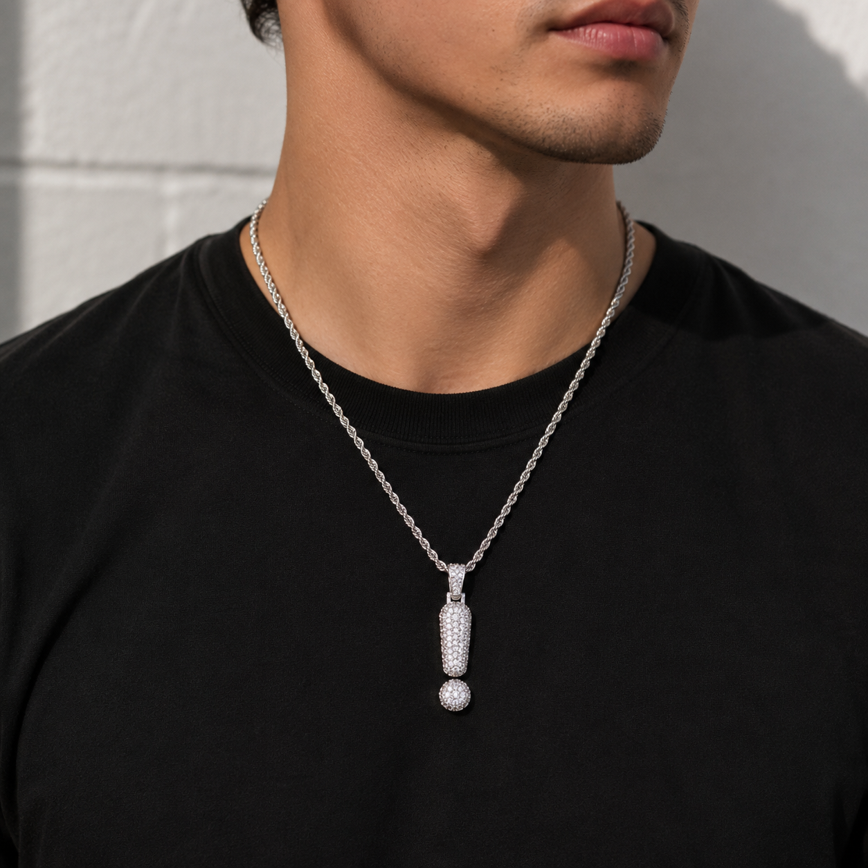 Custom Classic Bubble Letter Symbol Pendant