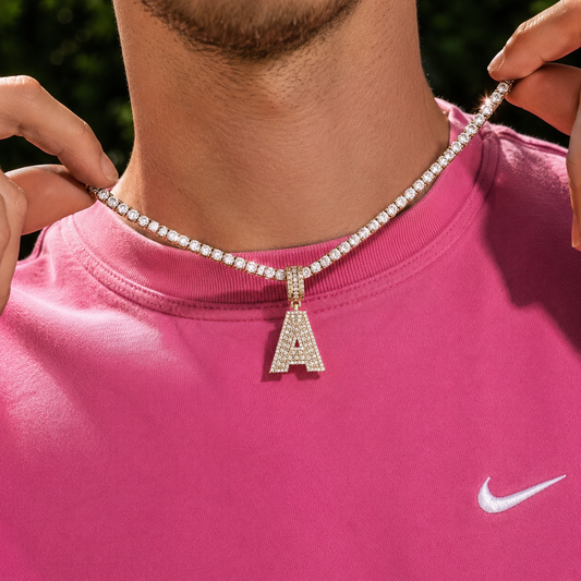 CUSTOM SINGLE LETTER UNIVERSITY FONT + CHAIN