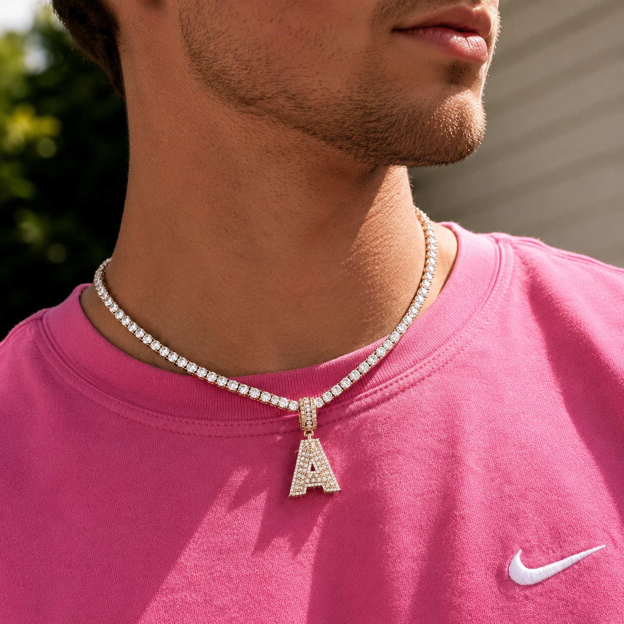 CUSTOM SINGLE LETTER UNIVERSITY FONT + CHAIN