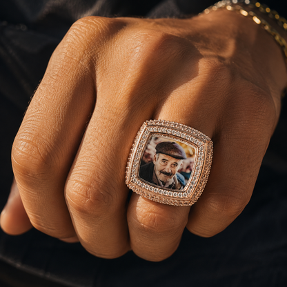 ICED CUSTOM PHOTO RING