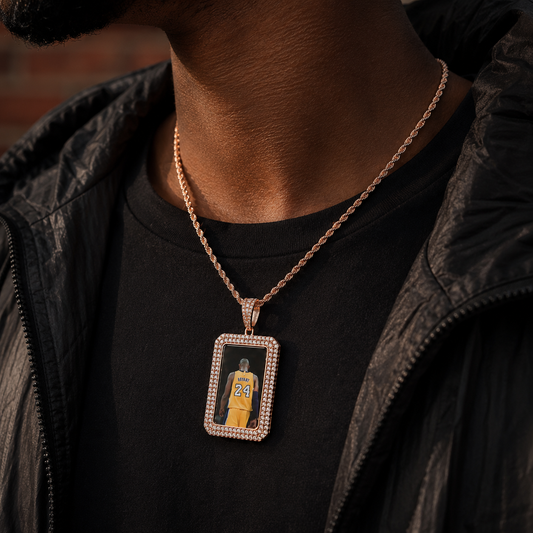 CUSTOM D-OG TAG PHOTO PENDANT + CHAIN