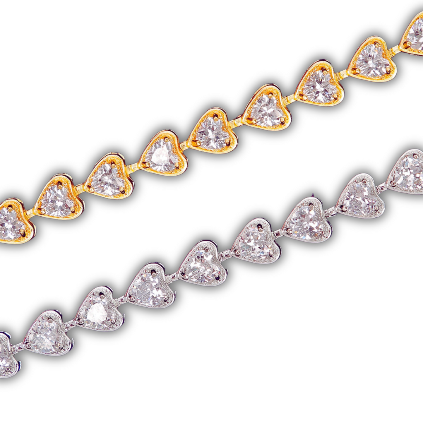 6MM 3D HEART TENNIS BRACELET