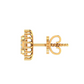 10K GOLD GOLD MOISSANITE STUD EARRINGS