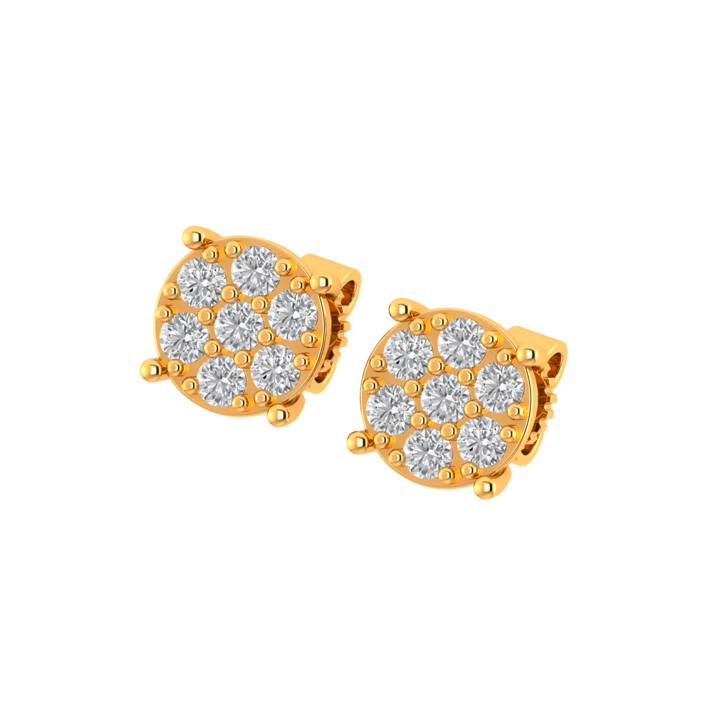 10K GOLD MOISSANITE FLOW EARRINGS