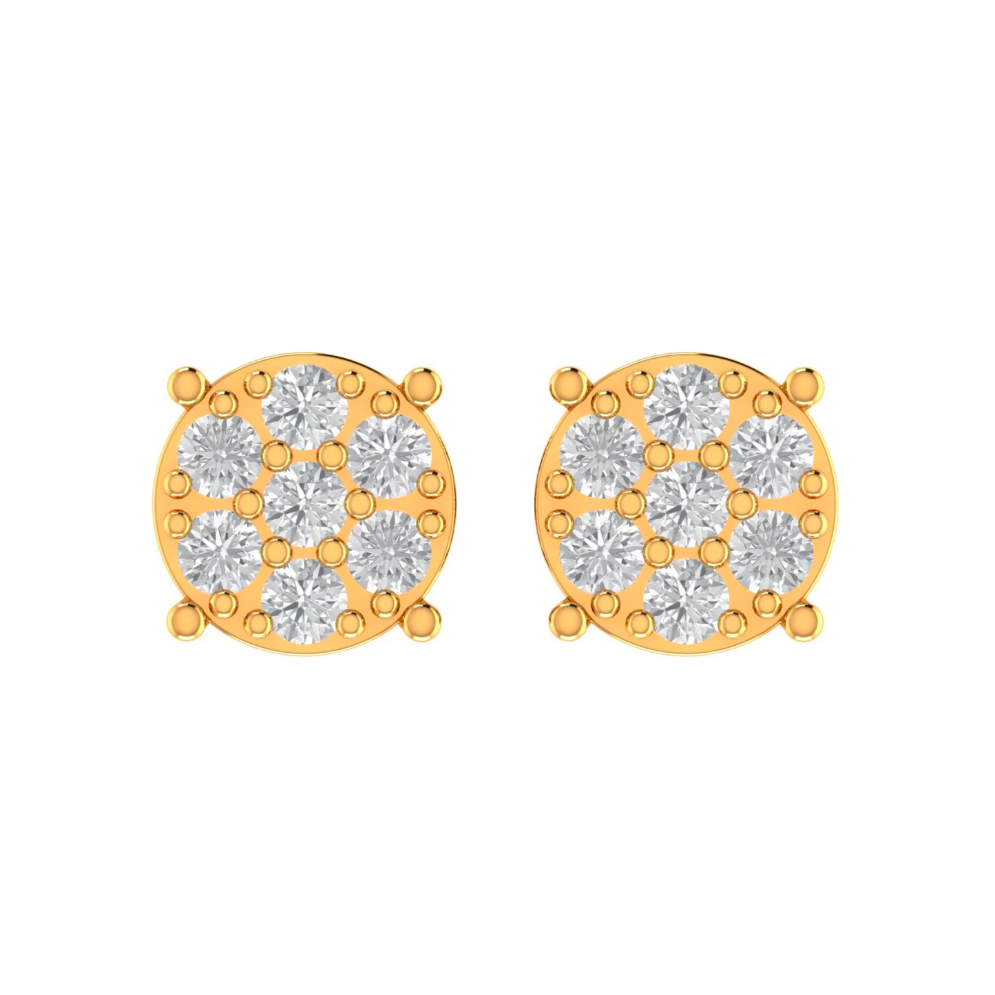 10K GOLD MOISSANITE FLOW EARRINGS