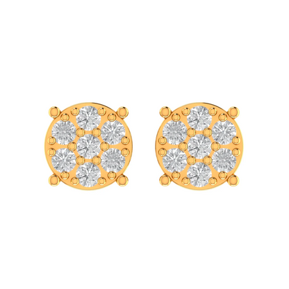 10K GOLD MOISSANITE FLOW EARRINGS