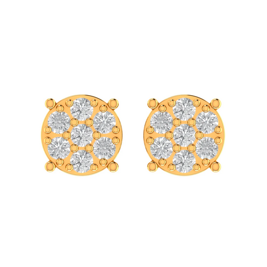 10K GOLD MOISSANITE FLOW EARRINGS