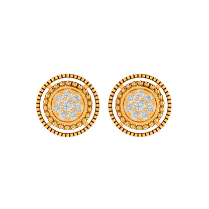 10K GOLD MOISSANITE POSEIDON EARRINGS