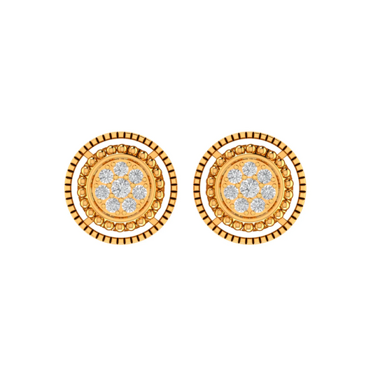 10K GOLD MOISSANITE POSEIDON EARRINGS