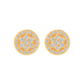 10K GOLD MOISSANITE CLASSIC CIRCLE EARRINGS