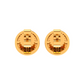 10K GOLD MOISSANITE CLASSIC CIRCLE EARRINGS