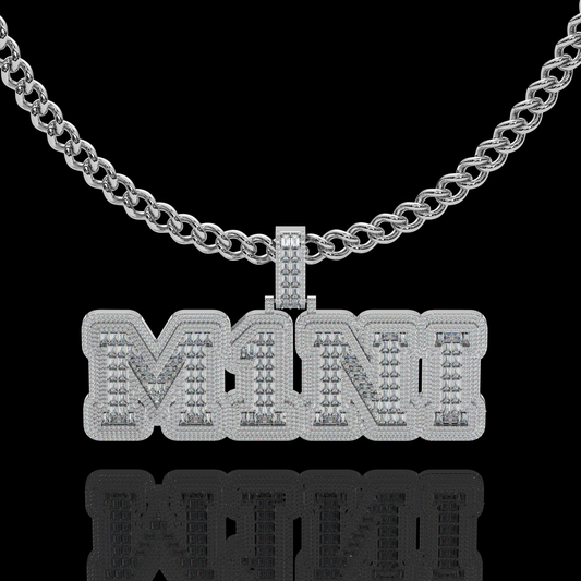 CUSTOM ICED BAGUETTE PLATE FONT
