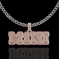 CUSTOM ICED BAGUETTE PLATE FONT
