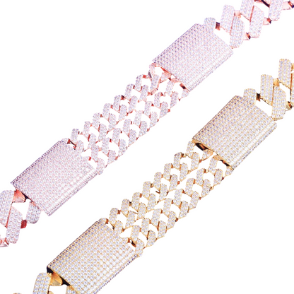 Iced Out Executive Prong Cuban Choker Bracelet
