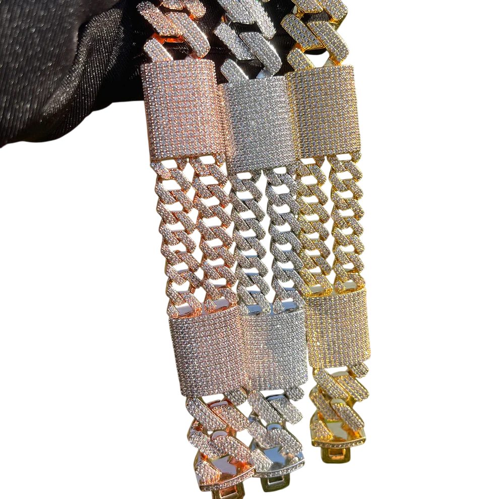 Iced Out Executive Prong Cuban Choker Bracelet