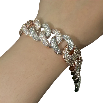Iced Out Miami Cuban Link Bracelet // 18mm