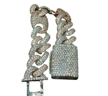 Iced Out Miami Cuban Link Bracelet // 18mm