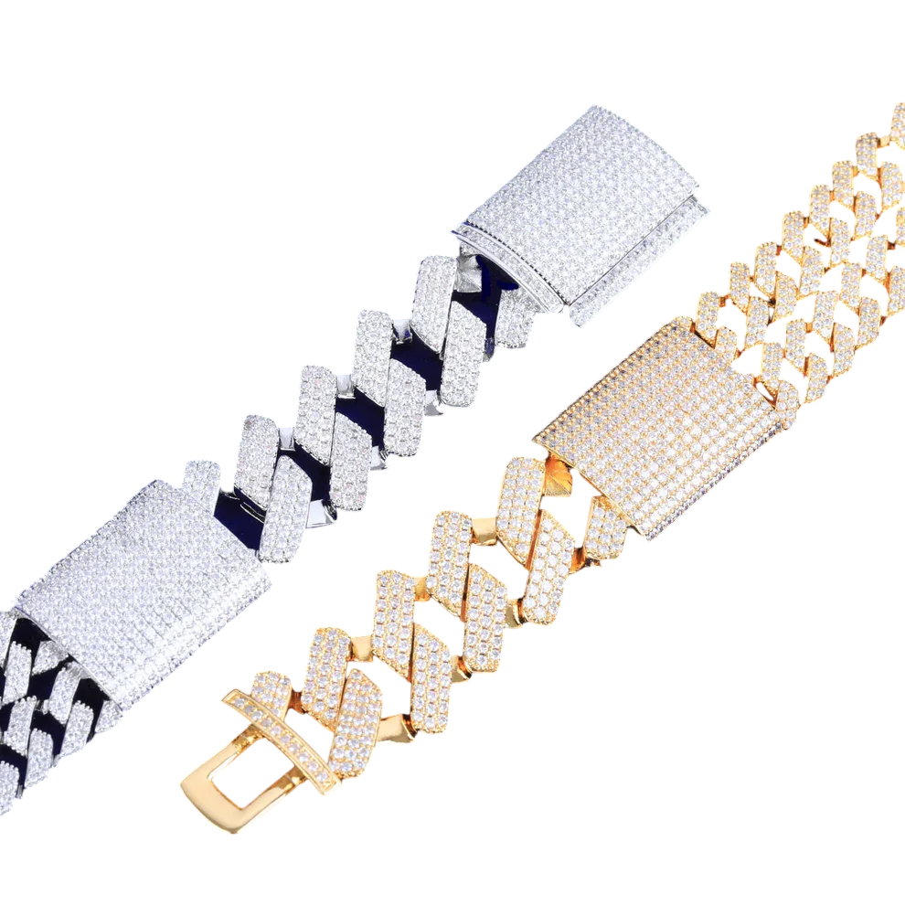 Iced Out Executive Prong Cuban Choker Bracelet