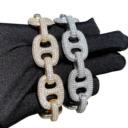 Iced Out Mariner Cuban Link Bracelet