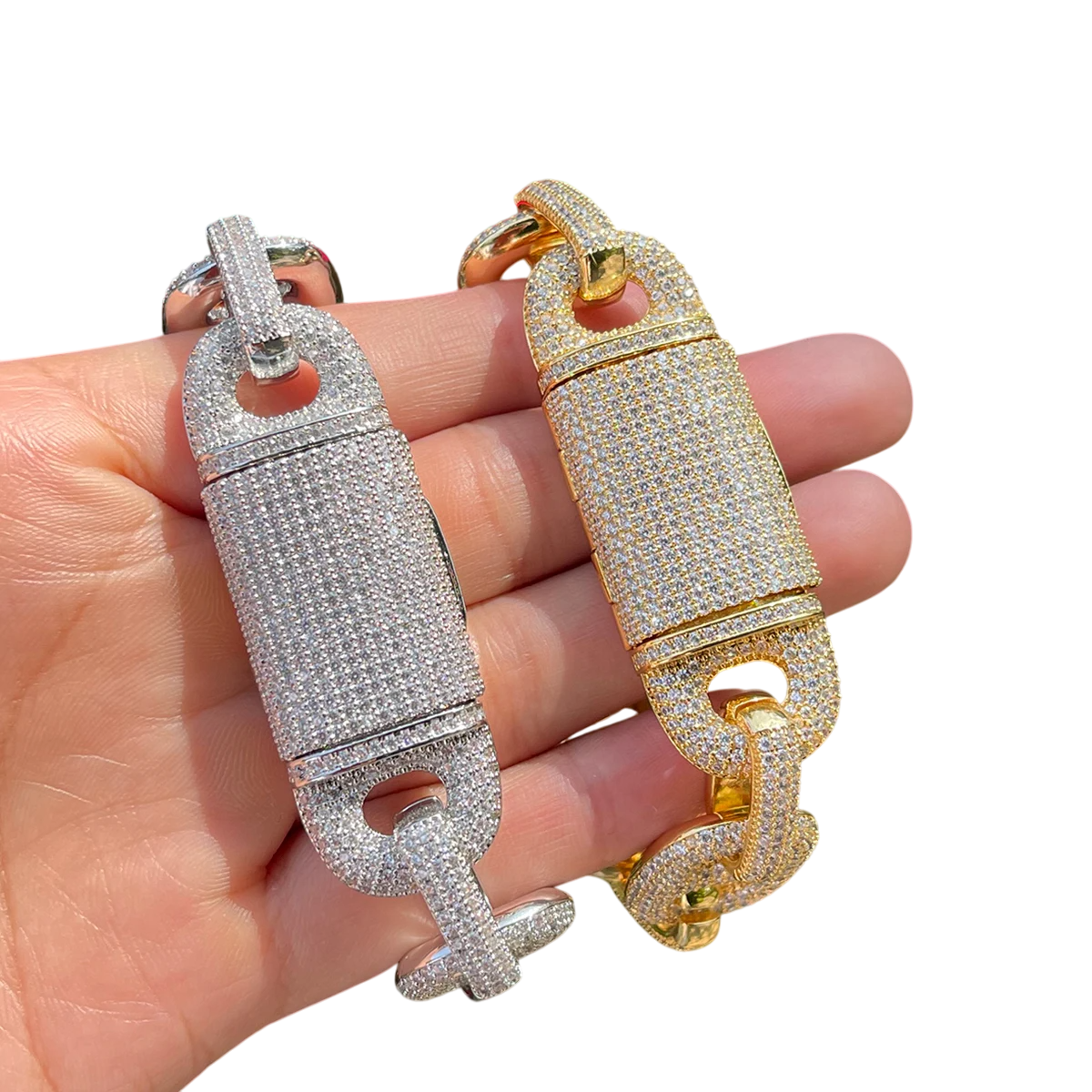Iced Out Mariner Cuban Link Bracelet